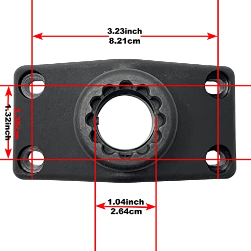 Support de canne à pêche orientable et base latérale renforcée pack de 2 - 3