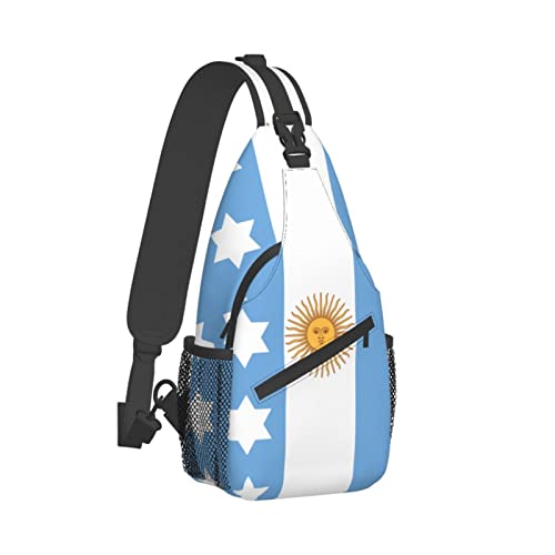 Argentina Sling Bag, Argentine Flag Crossbody Sling Backpack Shoulder Chest Bag Travel Hiking Daypack2