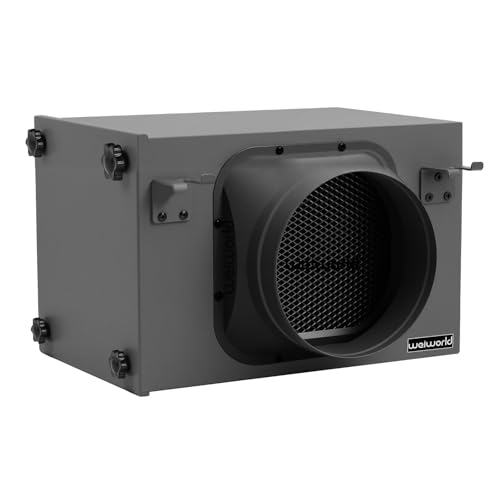 Weiworld 3-lagige Filter Box 150 mm, mit HEPA- und Aktivkohlefilter, passend für 150 mm Inline-Kanalventilatoren für Frischlufteinlass und Belüftungssysteme