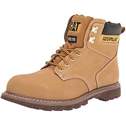 Caterpillar Con Punta De Acero Bota de trabajo con punta de acero Second Shift para hombres, Honey, 9.5 W US
