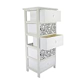 ➤ Meuble avec tiroirs, idéal pour décorer la maison. Design rustique mais moderne, s'adapte à tout type de décoration.