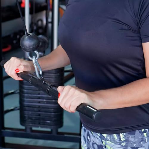 Puxador Academia Reto 50cm com Giro Triceps Academia Profissional Crossover Musculação