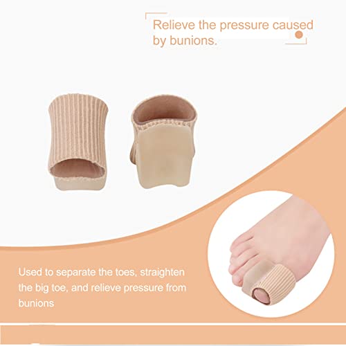 Mangas de tubo de tecido, separadores de dedos, 10 peças de tubo de almofada para aliviar a pressão