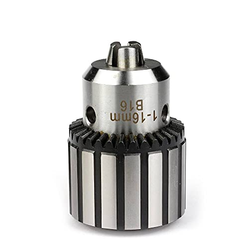 Drill Chuck 5/8 Inch(1-16mm) JESTUOUS 3/4 Inch Weldon Shank Adapter Heavy Duty Key Type chuck Converter Tool for Drill Press