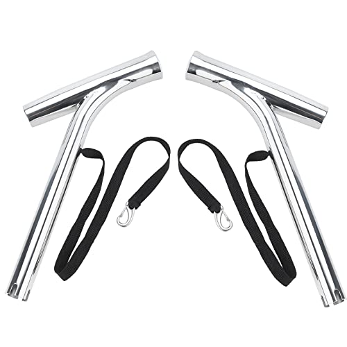 Novelbee 2Pcs Stainless Steel Outrigger Boat Fishing Rod Holder,Fishing Pole Holder For Marine Boat Yacht #TOP2