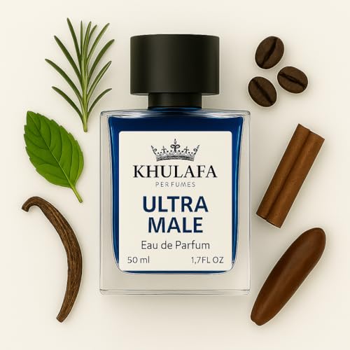 Image of Ultra Male Inspired Perfume for Men | Eau de Parfum with Pear, Cinnamon & Vanilla Notes | Bold & Long-Lasting Fragrance | Clubbing & Night-Out Scent | Gift for Him | 50ML