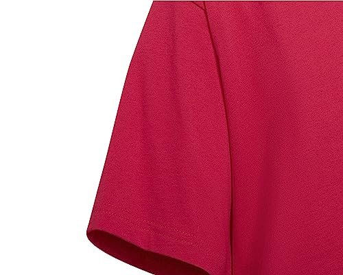 Adidas Cropped Tee T-Shirt, Bold Pink, 1415