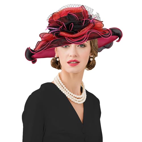 Sombrero Kentucky Organza Derby para mujer