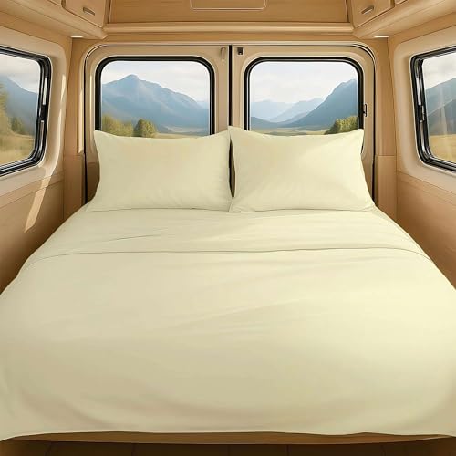 NON Sticky Cotton RV Queen Sheet Set, 60