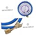 JECOMPRIS 1 Set C Refrigeration Charging Hose with Gauge Easy to Use Diagnostic Tool for Automotive and Durable Fluoride Adding Tube with Valves for Safe Testing and Maintenance