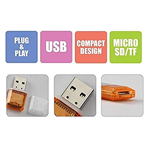 ミーリーダー M Tech LED Flash Micro SD Card Reader (Color: Red