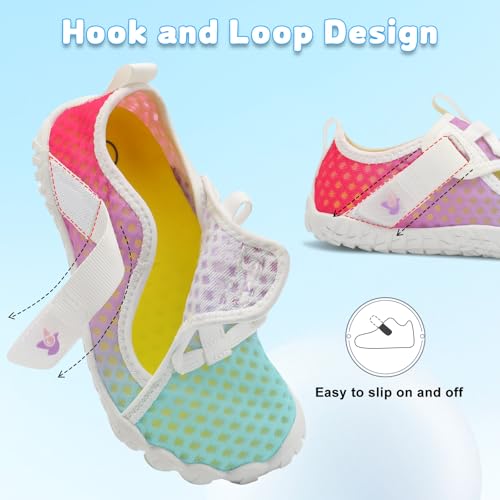 LeIsfIt Kids Water Shoes Boys Girls Swim Beach Shoes Toddler Barefoot Water Sport Socks Quick-Dry Lightweight Aqua Socks for Pool Sand3