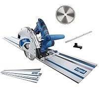 Scheppach – Scheppach Tauchsäge PL55 Handkreissäge mit 2x700mm Führungss