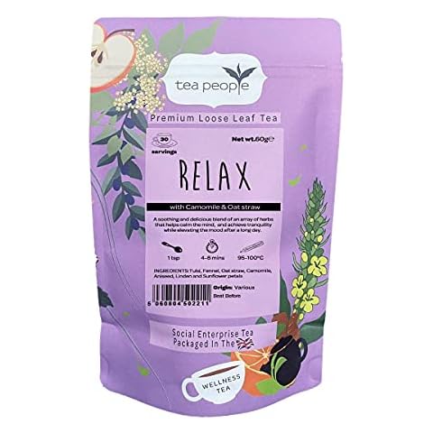 Tea People Relax Tea - 50g Retail Pack; Caffeine Free Herbal blend Cover