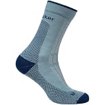 Icebreaker Merino Hike+ Ultralight Quarter, Flint Blue/Atlantis, Large