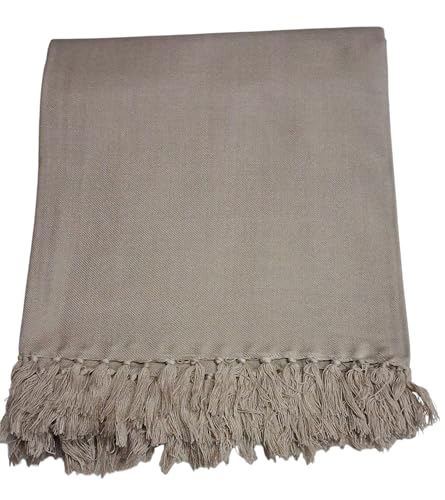 Image of MAMRAJ Men's Pure Woolen Lohi /Shawl (230cm x 115cm)