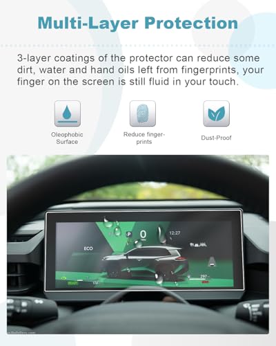 Image of CDEFG 2Pcs 2026 RAV4 Screen Protector for 2026 Toyota RAV4 12.3-Inch Dash, for 2026 RAV4 (LE /XSE /SE /XLE Premium /Woodland /XSE /Limited) Accessories Nano Screen Cover HD Clear
