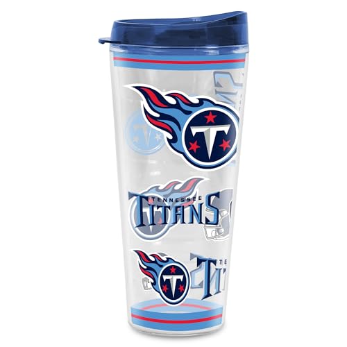 Image of Rico Industries NFL Football Tennessee Titans Double Wall 20oz Tritan Tumbler