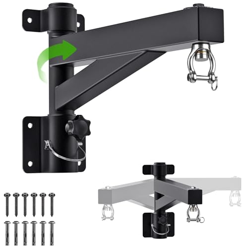 Kipika Support mural pour sac lourd de 61 cm, capacité de 362,9 kg avec support rotatif à 360° et design pliable, support de sac de frappe pour boxe, Muay Thai, MMA et entraînement de gym à domicile