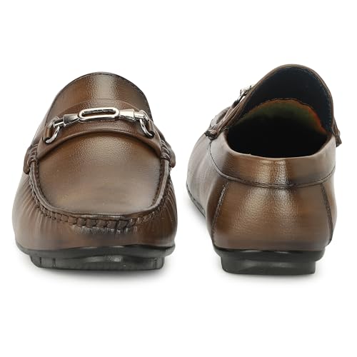 Image of TROTUS Men's Loafer for Men | Stylish & Comfortable with Soft Cushioned Insole | Hand-Stitched Design for Trendy