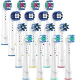 Cabezales de Repuesto para Oral B, 16 Unidades, Cerdas Extra Suaves, Compatibles con Braun, Modelos 2000/4000/5000/6500