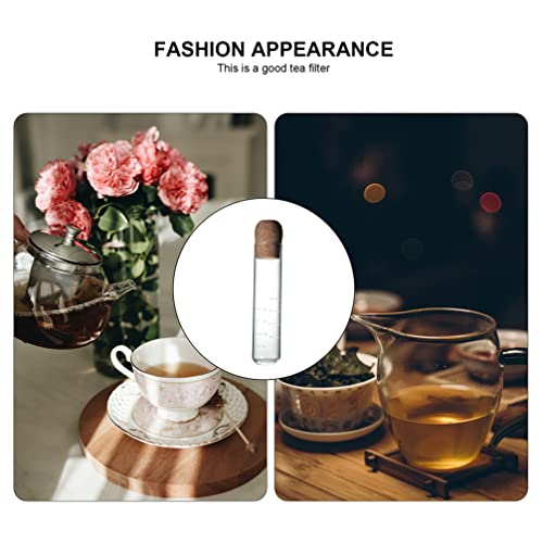 Yardwe Copo De Chá De Vidro Infusor De Chá De Tubo De Ensaio Recipiente De Chá Solto Chá e Infusor C