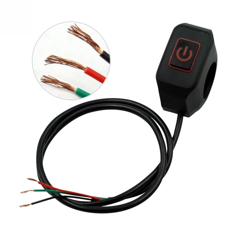 Interruptor de moto con relé para controlar faro bocina y luces led 3