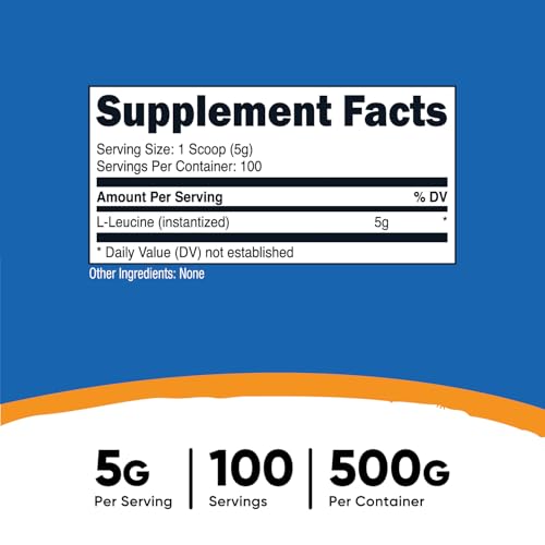 Nutricost Pure L-Leucine Powder
