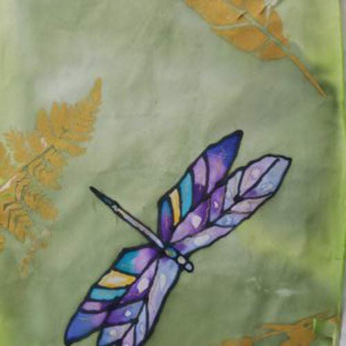 CBaker Hand Painted Silk Scarf2