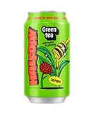 Halfday Prebiotic Green Tea with Honey and Ginseng 12-Pack - Nostalgic Flavor, Low Sugar, Incredible