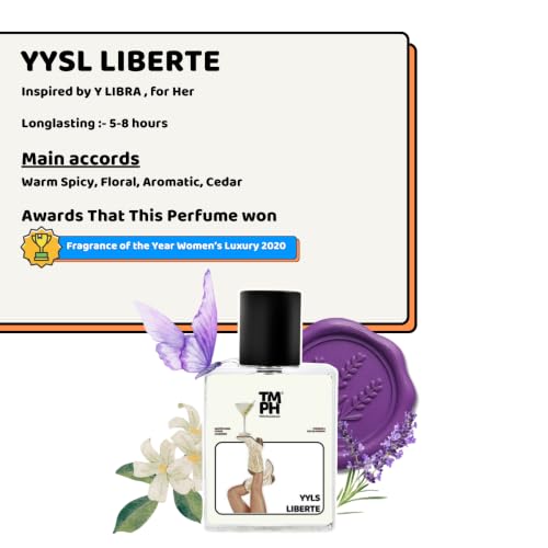 Image of TMPerfumehouse Yyls liberte EDP for Women | Floral, Citrusy & Long Lasting Perfume Spray | Whitefloral, Citrus & Lavender Fragrance | Luxury Gift for Her | TMPH | 50ml
