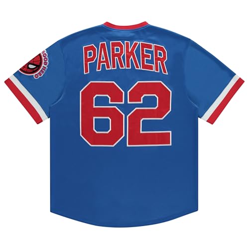 Marvel Spiderman Men's Baseball Jersey - Mens Classic Comics Spiderman Baseball Jersey Avengers Fashion Shirt2