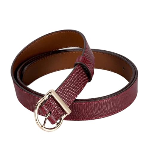 Ceinture fine en cuir motif serpent pour jeans et tenues décontractées