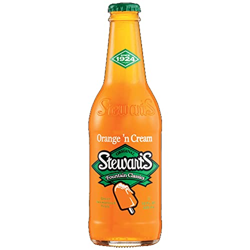 Beeq Box - ( Pack Of 10) Stewart's Orange & Cream Soda, 12 Fl Oz Glass Bottles #TOP2