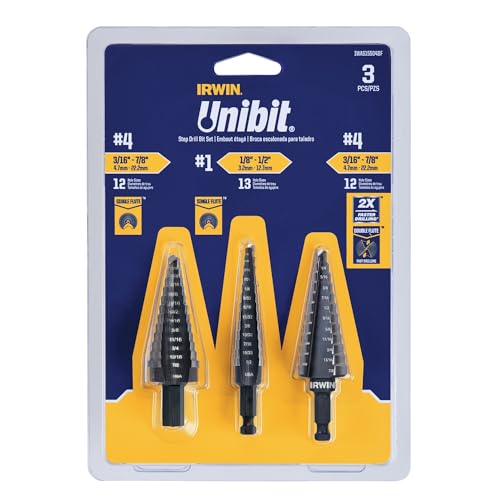IRWIN Unibit Step Drill Bit Set