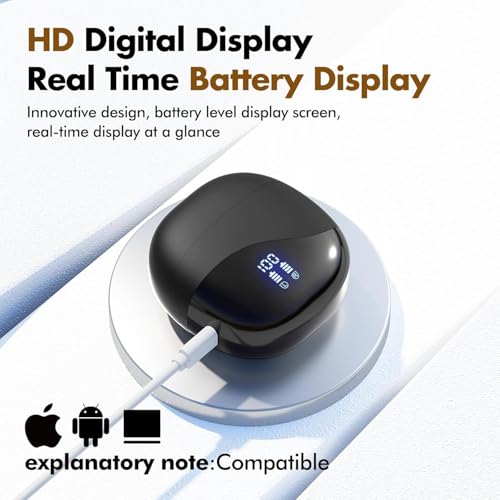 Image of AI Translator Earbuds Real-Time Translation Earbuds 180 Languages and Accents Two-Way Translation Device for Travel Business and Learning Compatible with iOS and Android Electroplated Black