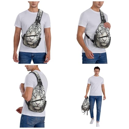 Morrales de senderismo tipo sling para adultos negro miniatura 7