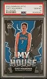 Graded 2022 Panini Donruss Optic Chet Holmgren #8 My House Rookie RC Basketball Card PSA 10 Gem Mint