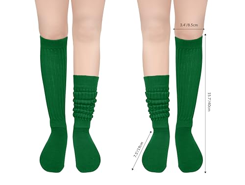 Image of Violet Mist women slouch socks thick colored knee high scrunch socks long stacked sock boot 80s 90s Novetly