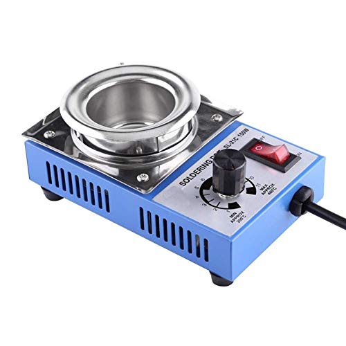 Soldering 100W 150W 250W 300W Solder Pot Soldering Desoldering Bath Titanium Plate 38mm 50mm 80mm 100mm 50-520 Degree 220V - (Color: ST-21C-150W)