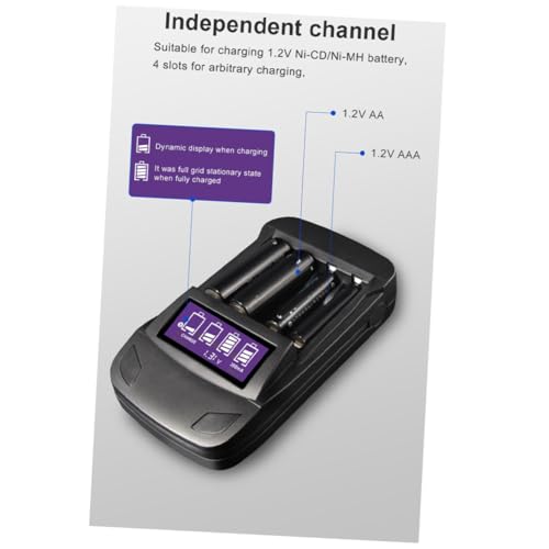 Chargeur de batterie USB intelligent HOMSFOU écran LCD tension décharge maison - 2