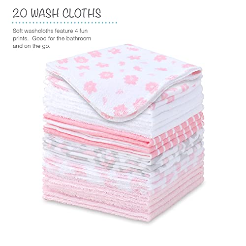 The Peanutshell AUNEOS Hooded Bath Towel And Wash Cloth Set thumb #3