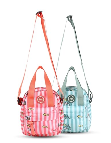 Image of PB Pearlbags Soft Crossbody Shoulder Or Hand Bag or Sling bag Water Resistant Anti Fall Stationery Storage Bag Handbag Clutch Bag Sweet Birthday Gift For 5-10 Years Children Students Girls