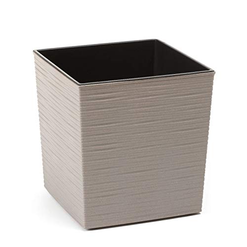 Yucca Vroubek Eco Pot de fleurs en plastique Gris 250 x 250 mm
