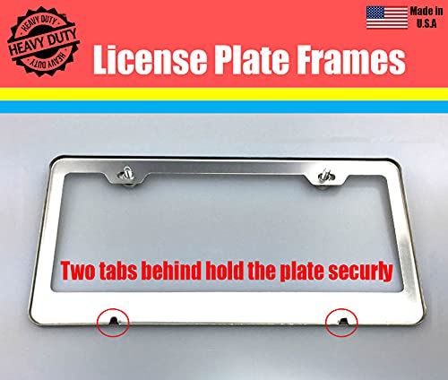 Black Personalized Customazible Script Metal License Plate Frame #TOP3