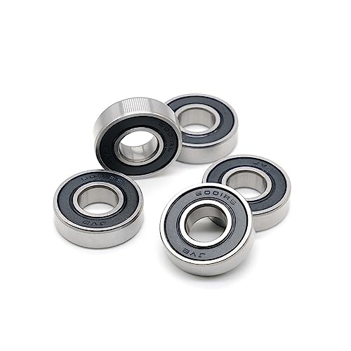 5�� 6001RS 12x28x8mm ���[�^�[�O���[�h�J�o�[�V�[���t���[�a�ʃ~�j�`���A�x�A�����O 6001-2RS 52100 �N�����| ABEC-7(6706RS 30X37X4)