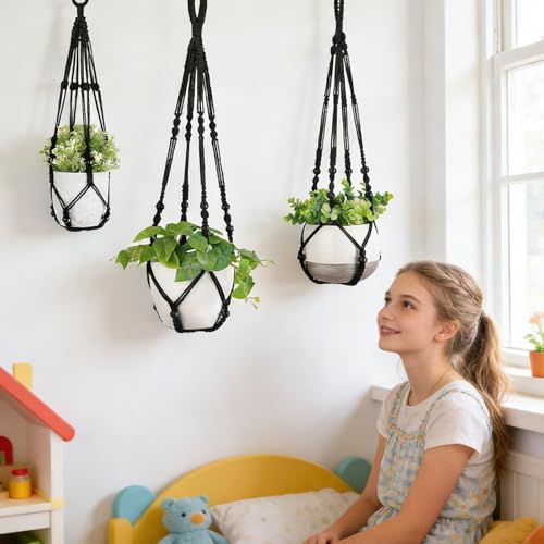 Pot suspendu macramé intérieur pour gagner de la place - 8