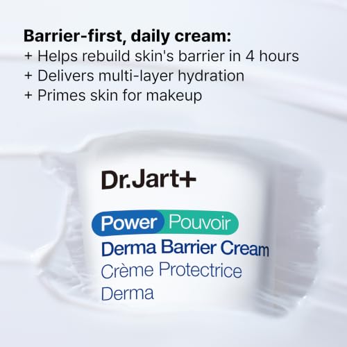 Image of Dr.Jart+ Power Derma Barrier Korean Face Cream | Korean Skin Barrier Moisturizer with Panthenol | Korean Skin Care, 2.71 Fl Oz
