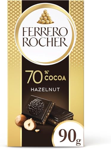 Ferrero Rocher Tablette Chocolat Noir Noisettes, 90g