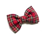 Haarschleife in Schottenkaro Muster